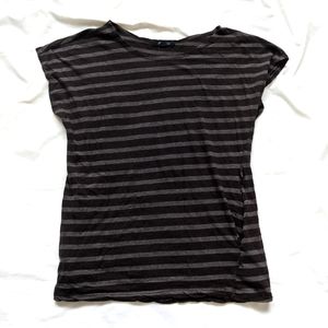 Striped Cocoa Brown Tunic